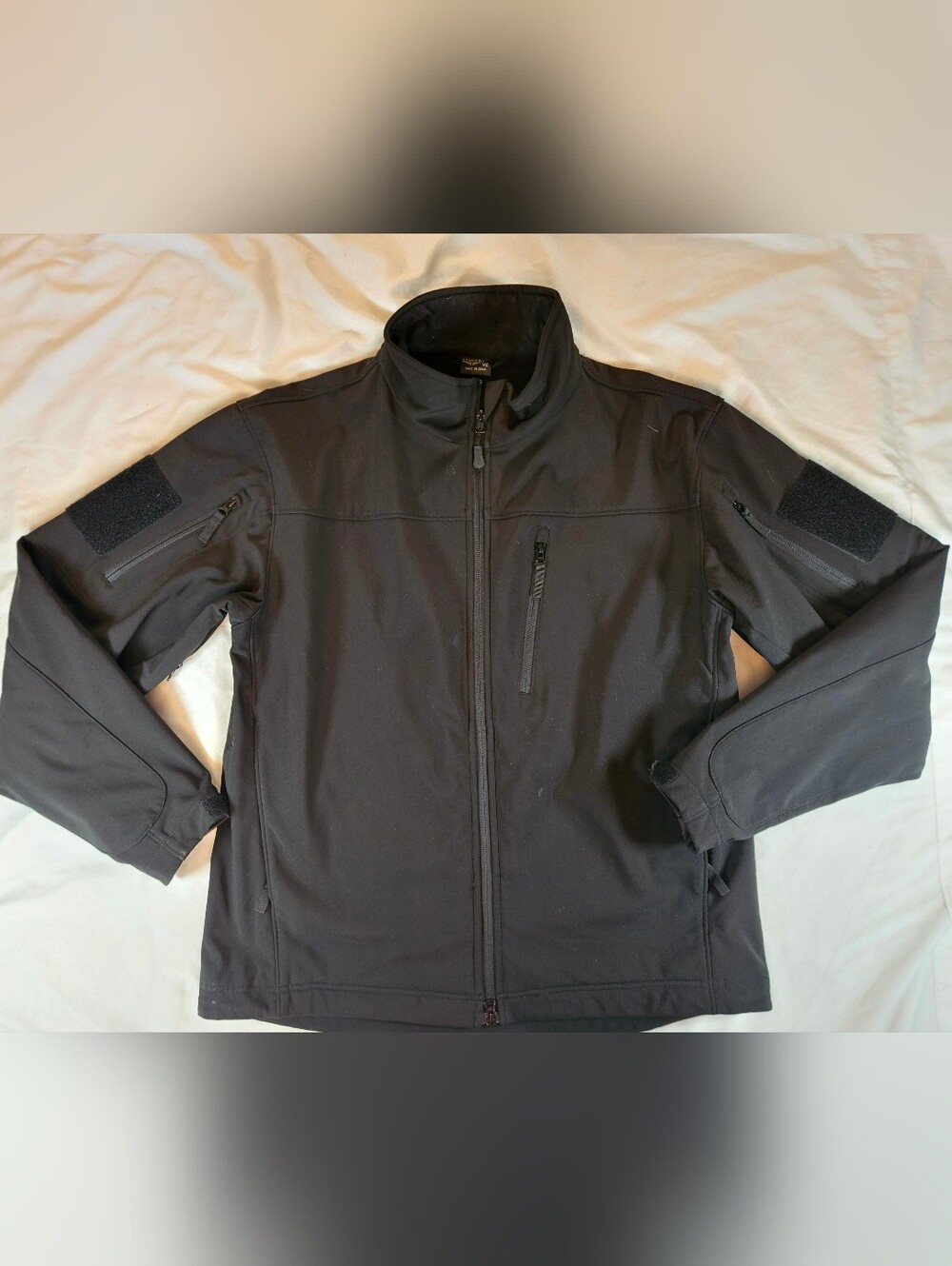 Condor Mens Black Phantom Soft Shell Long Sleeve Zip Uo Jacket Size XL